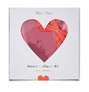 Pink Heart Foil Balloon Kit