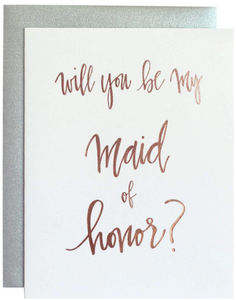 Will You Be My Maid of Honor Card