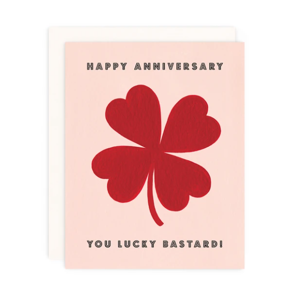 Lucky Bastard Anniversary Card