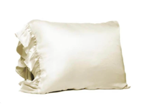 Silky Pillowcase with Ruffle - Champagne