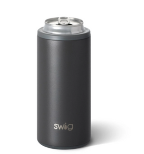 Matte Grey Skinny Can Cooler