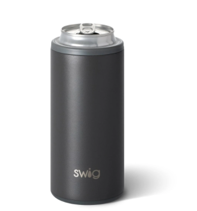 Matte Grey Skinny Can Cooler