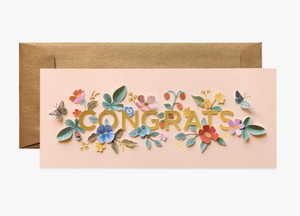 Floral Congrats Card