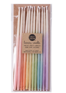 Tall Assorted Ombre Beeswax Candles