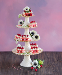 Stacking Cake Platters - Cream