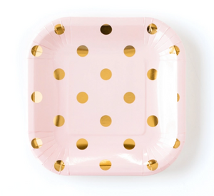 Blush Polka Dot Side Plates