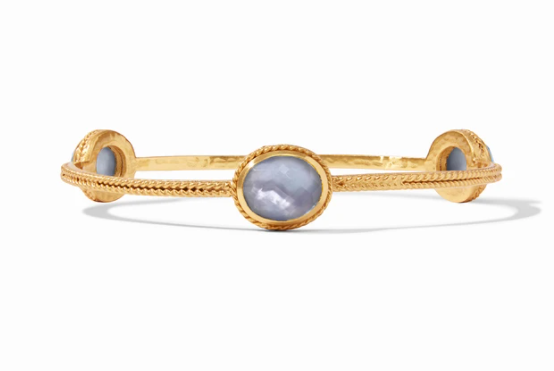 Calypso Bangle - Iridescent Slate Blue/Medium