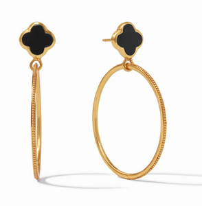 Chloe Cirque Earrings - Obsidian Black