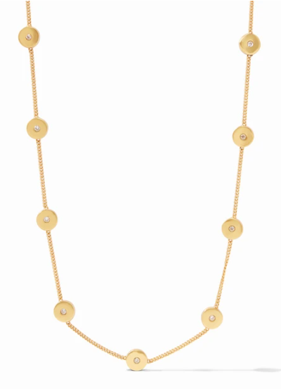 Poppy Delicate Station Necklace - Cubic Zirconia