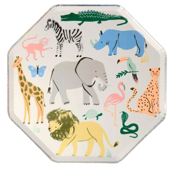 Safari Animals Dinner Plates