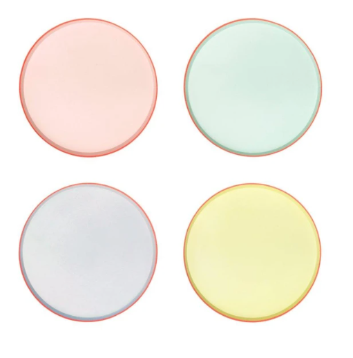 Pastel Neon Edge Side Plates