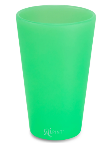 Silicone Pint Glass - Glow-In-The-Dark Green