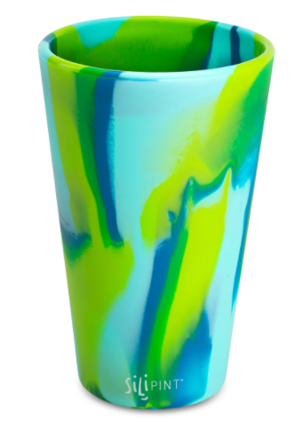 Silicone Pint Glass - Sea Swirl