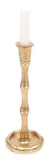 Gold Bamboo Candlestick - Small