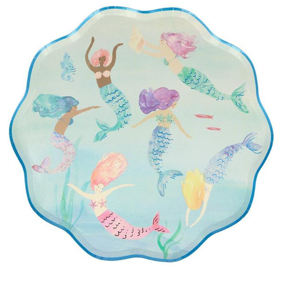 Mermaid Swimming Dinner Plates