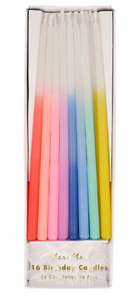 Rainbow Dipped Tapered Candles