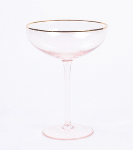 Light Pink Coupe Glass