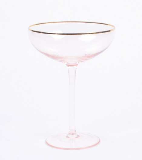 Light Pink Coupe Glass