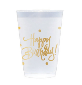 Happy Birthday Shatterproof Cups