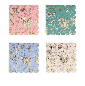 English Garden Lace Beverage Napkins