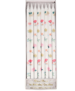 Tall Floral Candles