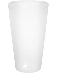 Silicone Pint Glass - Frosted White