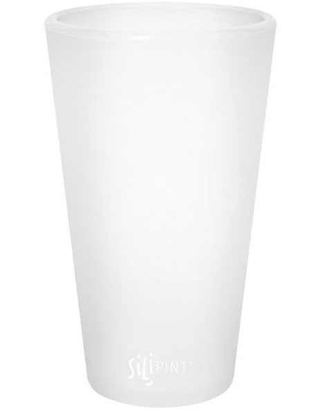 Silicone Pint Glass - Frosted White