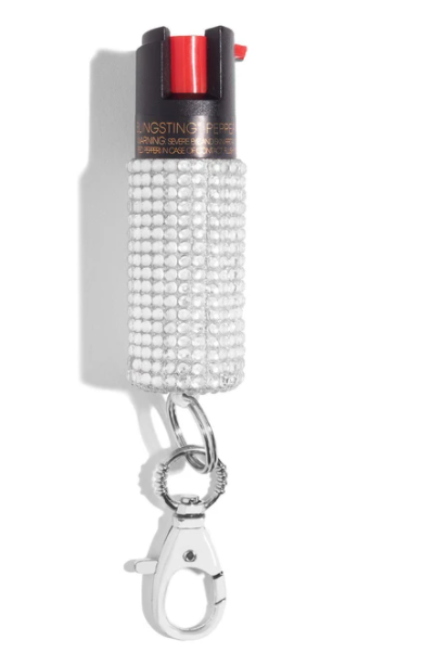 Pepper Spray - Silver Rhinestone