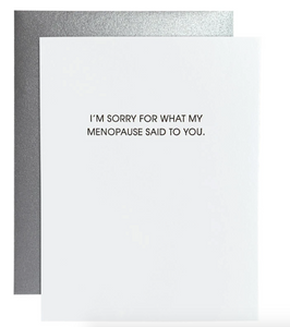 My Menopause Said Card