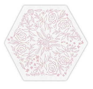 Pink Flower Diecut Napkins