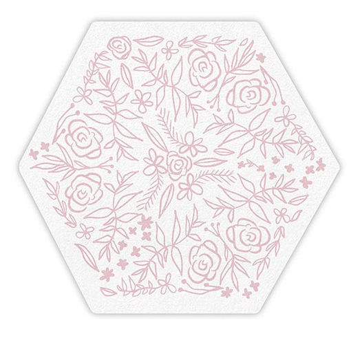 Pink Flower Diecut Napkins