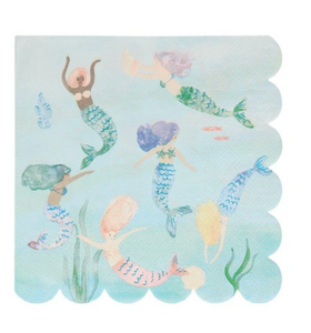 Mermaids Swimming Dinner Napkins