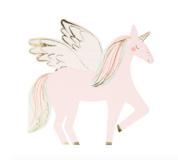 Winged Unicorn Diecut Napkins