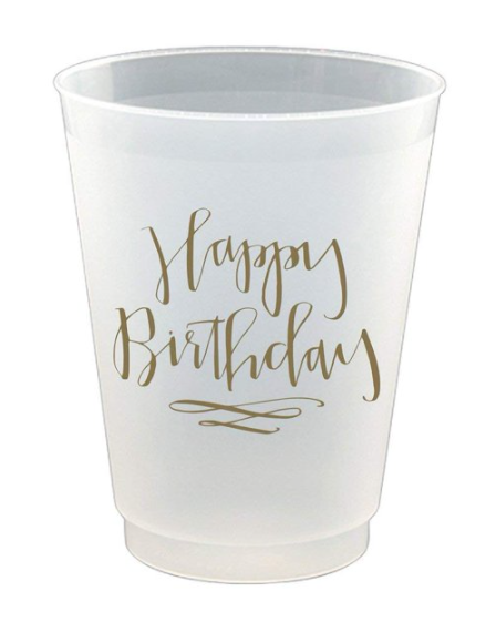 Happy Birthday Shatterproof Cups