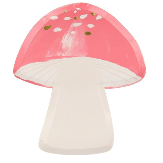 Fairy Toadstool Diecut Plates