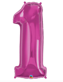 Pink Number Balloon 1
