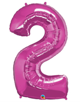 Pink Number Balloon 2