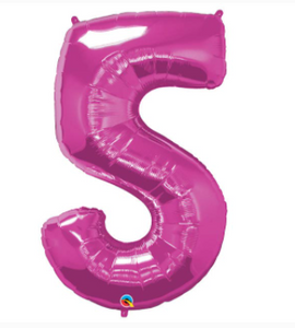 Pink Number Balloon 5