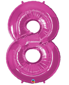 Pink Number Balloon 8