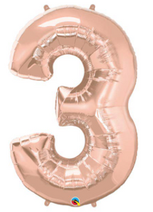 Rose Gold Number Balloon 3