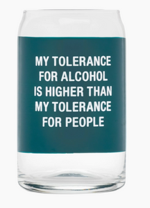 Tolerance Beer Can Glass