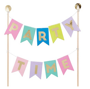 Party Time Garland Cake Toppper