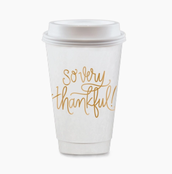 So Very Thankful To-Go Coffee Cups