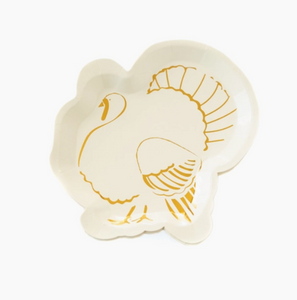 Gold Turkey Diecut Plates