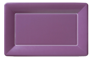 Cafe Plates - Rectangle Small Purple