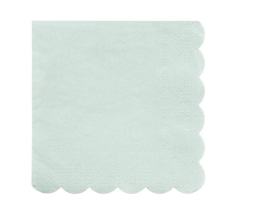 Pale Mint Beverage Napkins