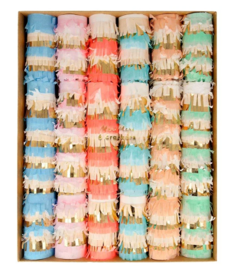 Pastel Fringe Medium Crackers