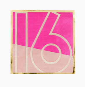 Milestone Sweet "16" Beverage Napkins