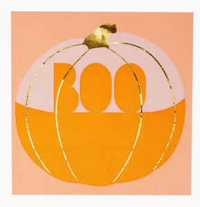 Pumpkin "Boo" Diecut Napkins