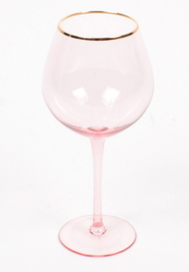 Light Pink Wine Glass